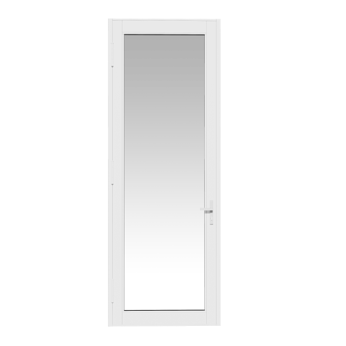 S-950-OUTSWING DOOR_01 - White Frame - Clear Glass - 500 x 500